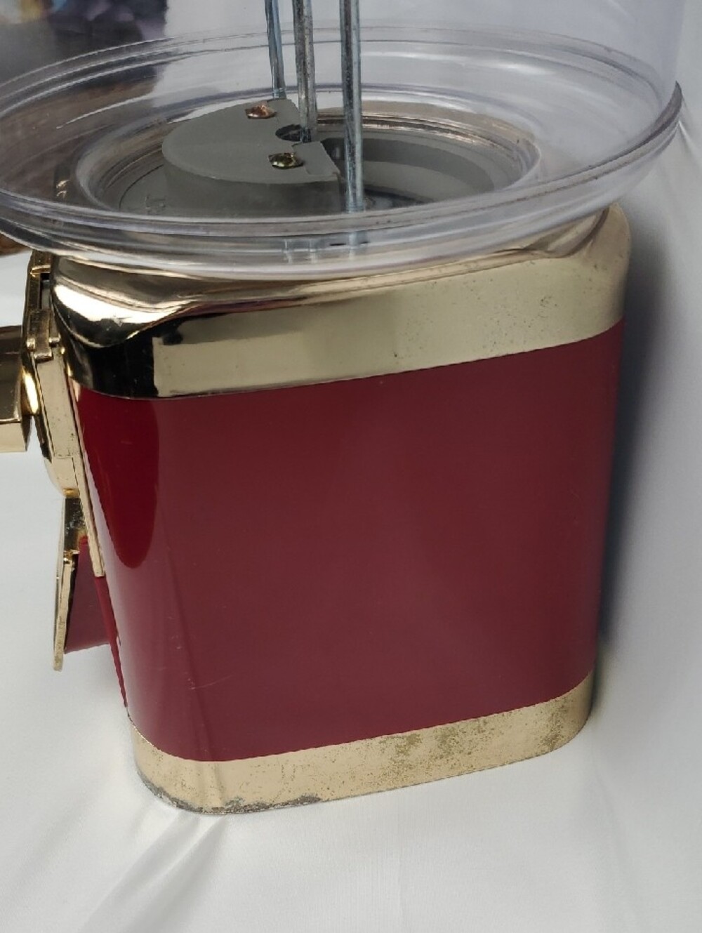 Vintage Style Candy/Gumball Machine - Red and Gold - Picture 3 of 11
